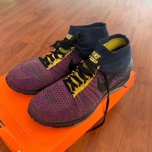 Nike Lab Zoom All Out Flyknit Sz 10 College Navy Black